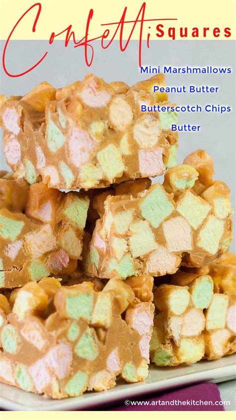 Butterscotch Confetti Squares - Art and the Kitchen