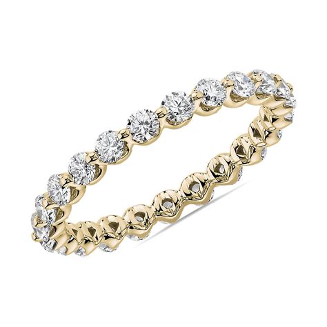 Floating Diamond Eternity Band in 14k Yellow Gold (1 ct. tw.) | Blue Nile