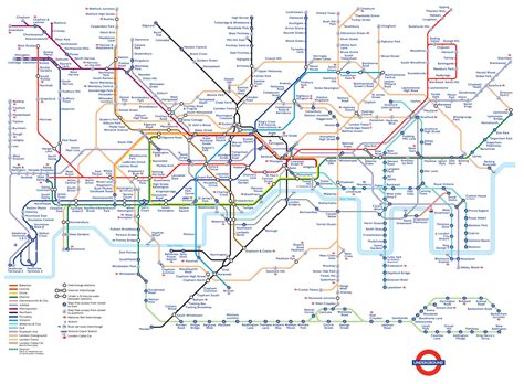 Full Colour Large Print London Undergrund Tube Map Poster Brand New 2020 Version Collectables ...