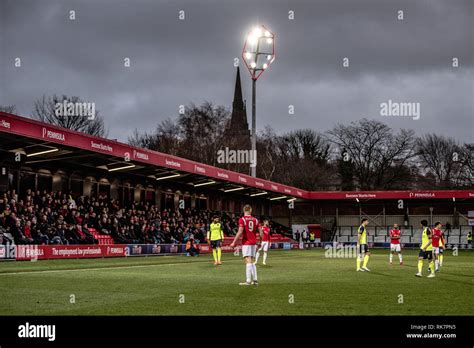 Salford City FC vs Havant and Waterlooville. The Peninsula Stadium. Moor Lane. Salford Stock ...