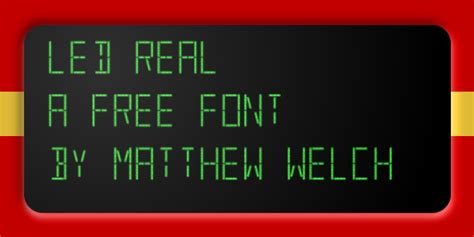 Led Font FREE Download & Similar Fonts | FontGet