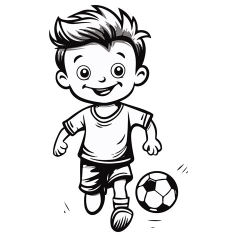 cute little boy playing soccer kicking the football 24781372 PNG