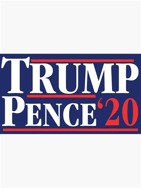 "Trump Pence '2020" Sticker for Sale by andrewcb15 | Redbubble