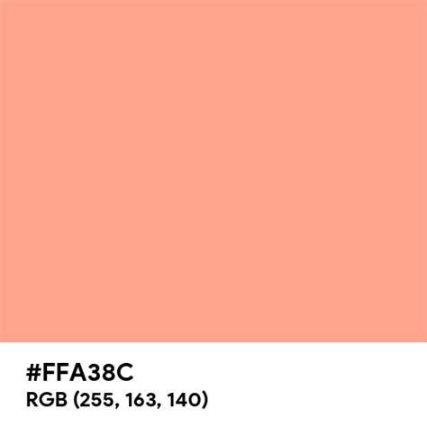 Pastel Coral color hex code is #FFA38C