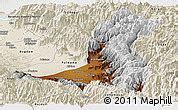 Physical Panoramic Map of Anantnag (Kashmir South)