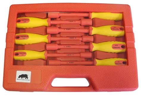 1000V Insulated Nut driver Kit - Rhino Electricians Tools