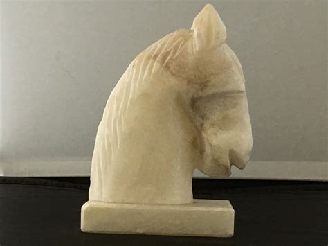 Marble horse head sculpture | Collectors Weekly