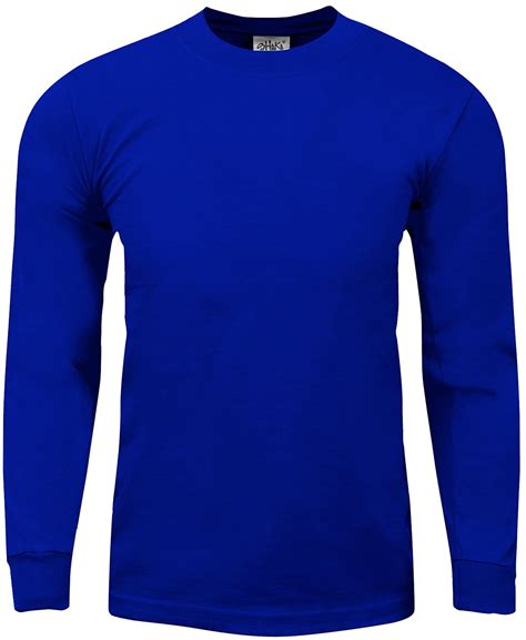 Shaka Wear Mens Cotton T-Shirt Max Heavyweight 7 Ounce Long Sleeve Crew ...