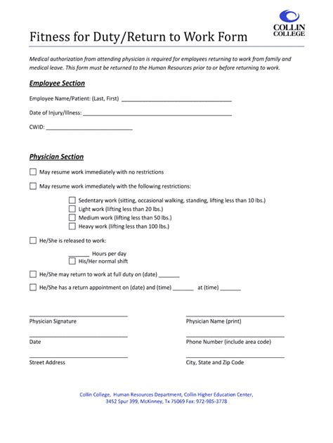 Fit to return to work letter: Fill out & sign online | DocHub