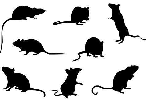 Free Mice Silhouette Vector - Download Free Vector Art, Stock Graphics ...