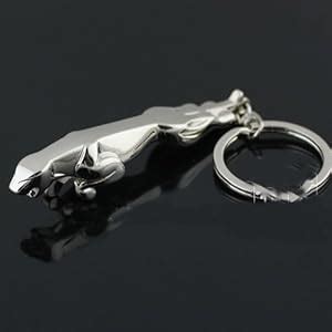 Amazon.com: New 3d Jaguar Keychain Men Car Part Collect Metal Key Ring ...