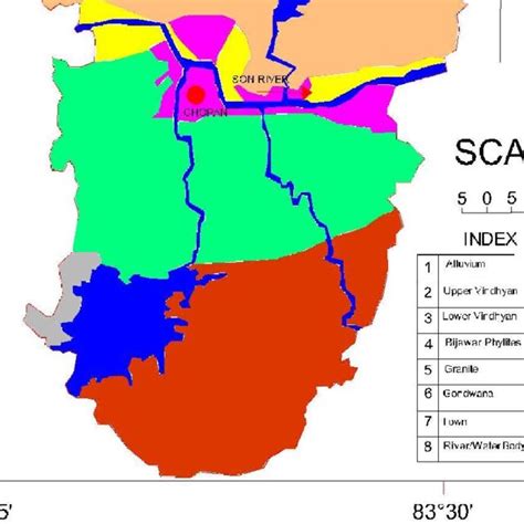 Geological map of Sonbhadra district. | Download Scientific Diagram