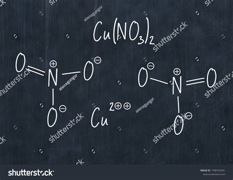 Copper Ii Nitrate Handwritten Chemical Formula Stock Illustration ...