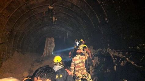 Rescuers race against time to save 37 men trapped in tunnel in Chamoli ...