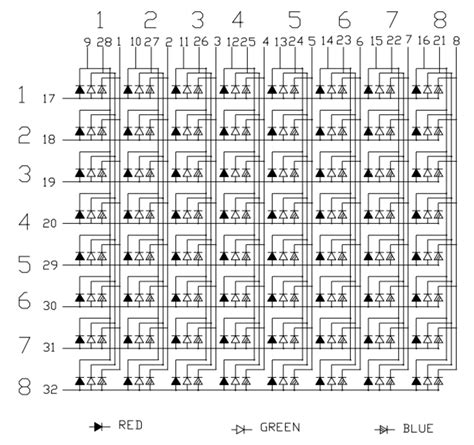 8x8 Led Matrix Circuit Diagram