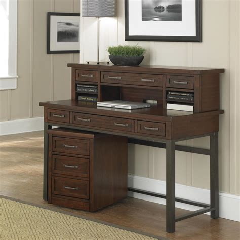 Home Styles Cabin Creek Executive Desk, Hutch, & Mobile File by OJ Commerce 5411-1521 - $1,137.99