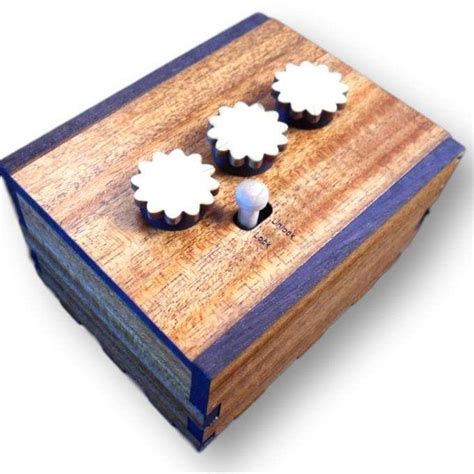 Wood Puzzle Box - Secret Lock Box II - Escape Room Puzzle Box