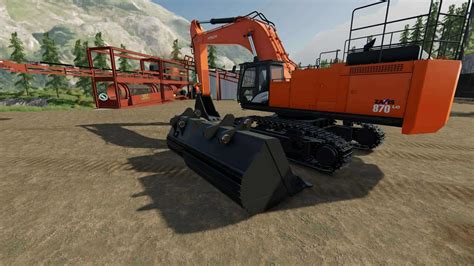 FS22 Hitachi Zaxis 870 LC v1.0 - FS 22 Forklifts / Excavators Mod Download