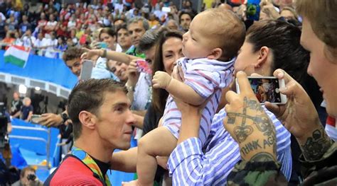 Michael Phelps – kids loving character away from the pool | Rio-2016-olympics News - The Indian ...