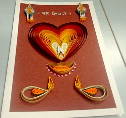 quilled diwali love card | Quilling Ideas | Pinterest