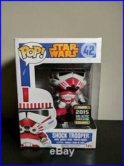 Funko Pop SHOCK TROOPER #42 Vaulted Star Wars 2015 Galactic Convention | Star Wars Celebration