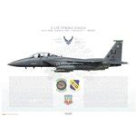 Aircraft profile print of F-15E Strike Eagle 335th FS, 4th OG, SJ/88 ...