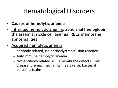 PPT - Assessment and Management of Patients With Hematologic Disorders ...