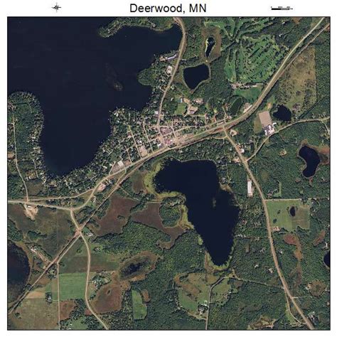 Aerial Photography Map of Deerwood, MN Minnesota