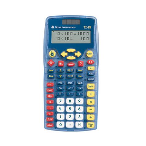 Texas Instruments® TI-15 Fraction Calculator - Calculators | EAI Education