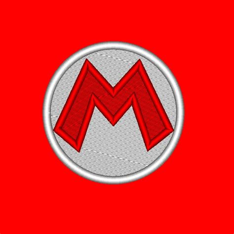 Super Mario Hat Logo Design from Mario Bros – Mydigitize.mx