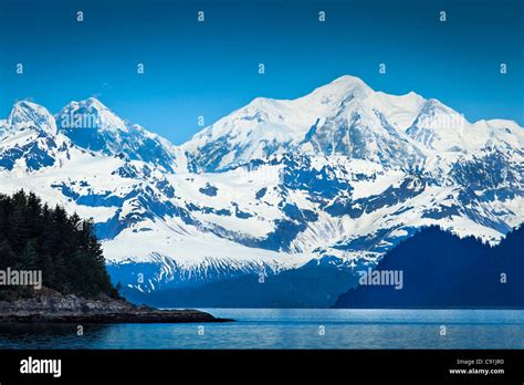 Scenic view of Mount Fairweather, Glacier Bay National Park & Preserve, Southeast Alaska, Summer ...