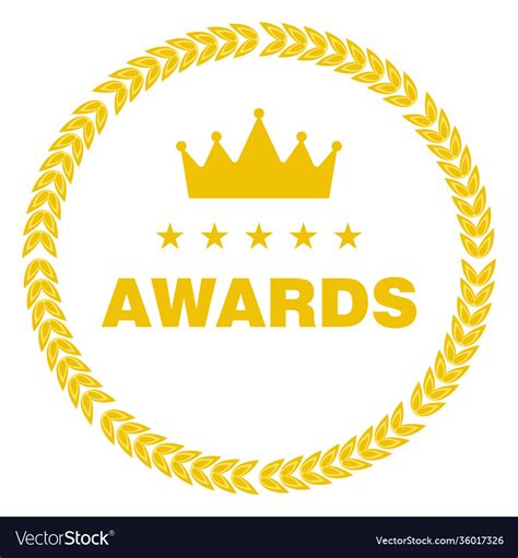 Film award for best in form logo Royalty Free Vector Image