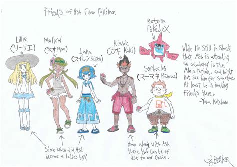 Friend's of Ash 4 (From Alola) from Pokemon by a22d on DeviantArt