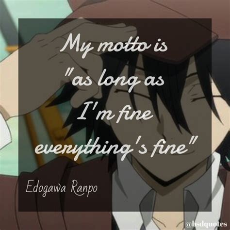 Bungou Stray Dogs quotes on Tumblr: Quote 3 «My motto is "as long as I ...