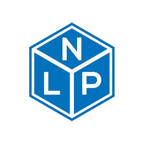 NLP letter logo design on black background. NLP creative initials letter logo concept. NLP ...