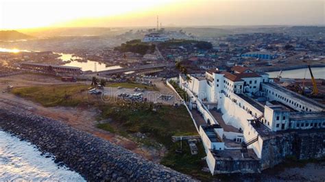 Elmina Castle, Old Historic Building in Ghana. Stock Photo - Image of evening, ghana: 255029996