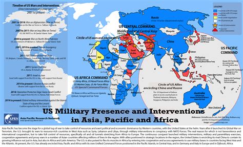 US Military Presence and Interventions in Asia, Pacific and Africa | APRN Infographic