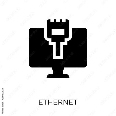 Ethernet icon. Ethernet symbol design from Networking collection. Stock ...