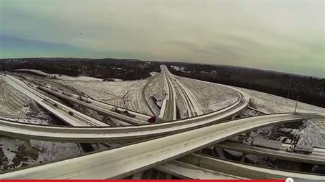 Drone Video Captures Alabama Snow Storm | US News | Sky News