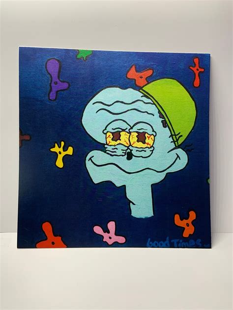 Squidward Tentacles Meme 8x8.5 Art Print | Etsy