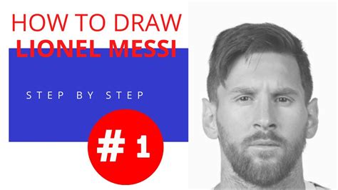 How to Draw Lionel Messi Step by Step Sketch tutorial - Part 1 - YouTube