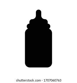 Baby Bottle Silhouette Vector Illustration Stock Vector (Royalty Free) 1990379492 | Shutterstock