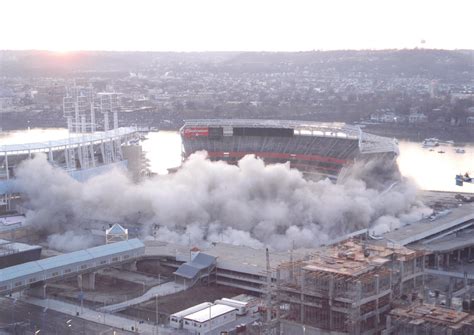 Cinergy Field (formerly Riverfront Stadium) Implosion - Projects - O'Rourke