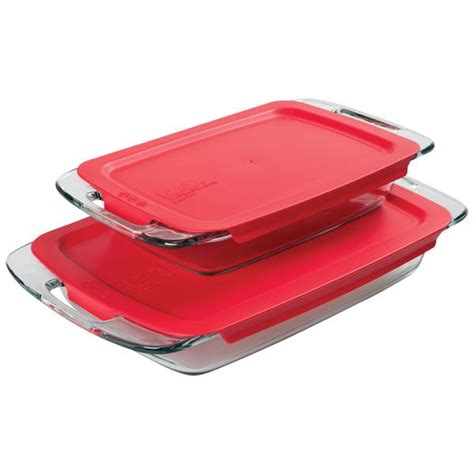 Pyrex 4 Piece Easy Grab Glass Baking Dishes - 1090992 | Blain's Farm & Fleet