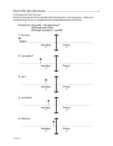 11 Diverging Lens Ray Diagram Worksheet / worksheeto.com