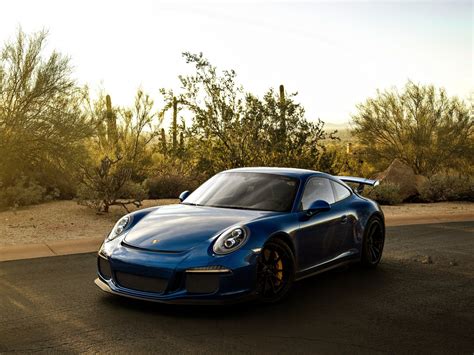 Download wallpaper 1400x1050 blue car, sports, porsche 911 gt3 rs, standard 4:3 fullscreen ...