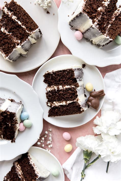 Chocolate Easter Bunny Cake | KJ and Company