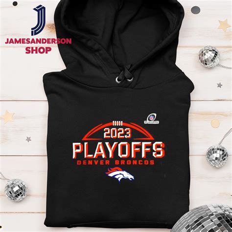 Denver Broncos 2023-2024 NFL Playoffs logo shirt - JamesAndersonShop