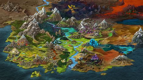 world map for game,,Shadow Quest,, :: Behance