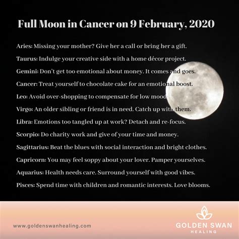 Full Moon in Cancer – Golden Swan Healing